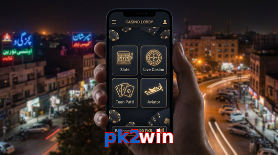 Main screen of Pk2win app page for PK players